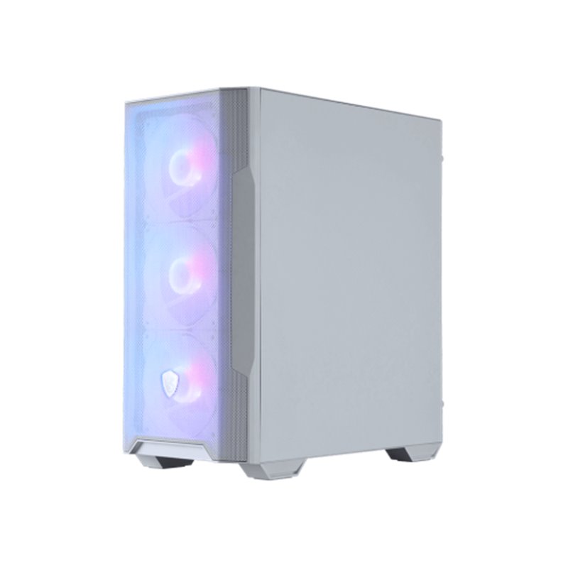 CAJA MSI MAG FORGE M100R WHITE,2x2.5"+1x2.5"/3.5”+1x3.5”,3x120MM+1x120MM (ARGB),2USB2.0+1xUSB3.2+AUDIO+MICRO,MICRO-ATX TOWER,BLA