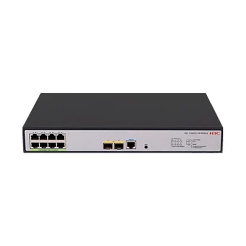 H3C S1850V2-10P-EI L2 Ethernet Switch with 8*10/100/1000BASE-T Ports and 2*1000BASE-X SFP Ports,(AC)