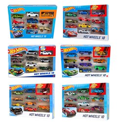 Blister 10 coches Hot Wheels surtido