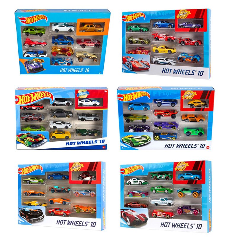 Blister 10 coches Hot Wheels surtido