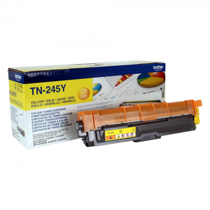 BROTHER TONER TN245Y  HL3140CW/HL3150CDW, 2.200 PÁG. AMARILL