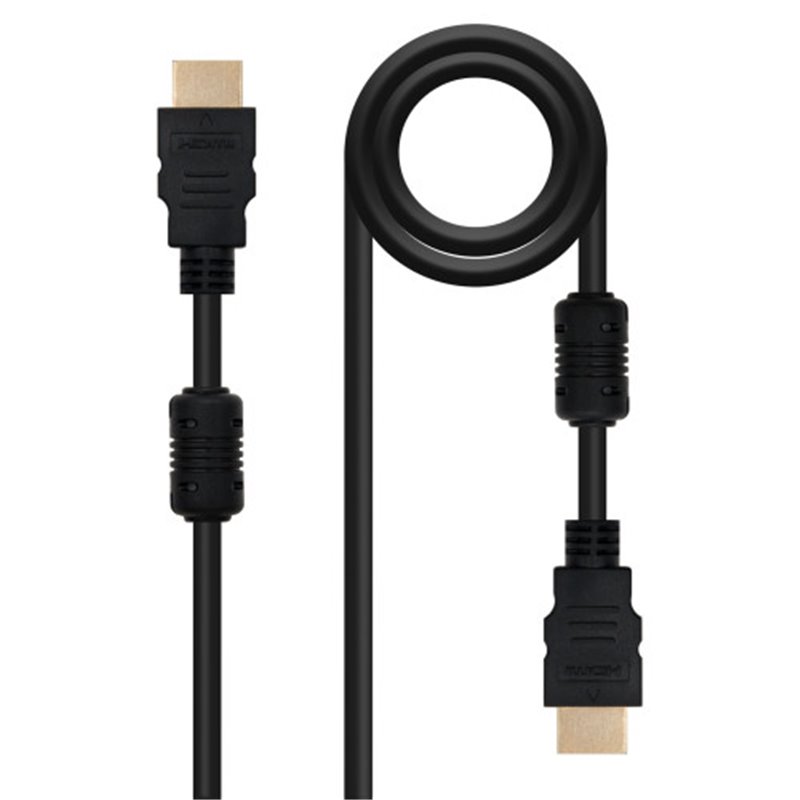NANOCABLE CABLE HDMI V1.4 (ALTA VELOCIDAD / HEC) CON FERRITA, A/M-A/M, 3.0 M (10.15.1803)