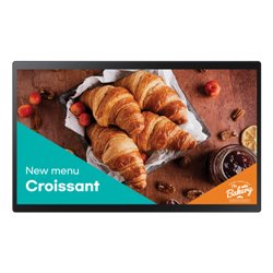 Samsung QB24C-T Pantalla plana para señalización digital 61 cm (24") LED Wifi 250 cd / m² Full HD Negro Pantalla táctil Procesad