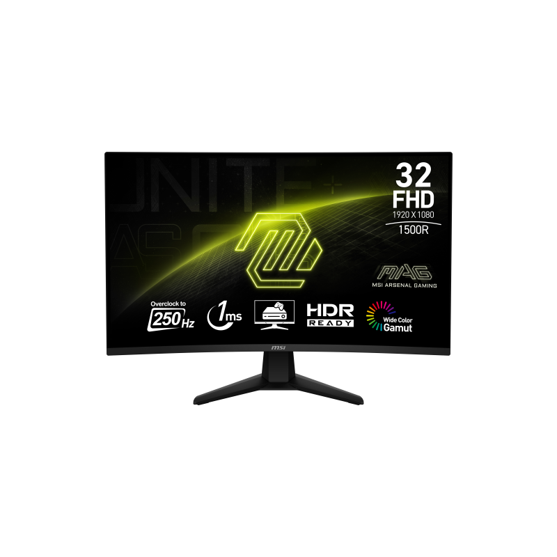 MSI MAG 32C6X pantalla para PC 80 cm (31.5") 1920 x 1080 Pixeles Full HD Negro