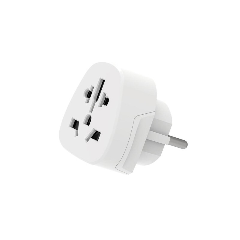 Ewent EW1480 adaptador de enchufe eléctrico Universal Blanco
