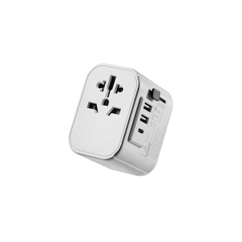 Ewent EW1475 adaptador de enchufe eléctrico Universal Blanco