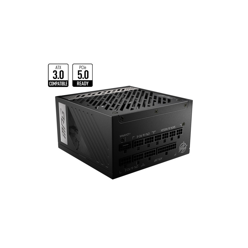 MSI MPG A850G PCIE5 unidad de fuente de alimentación 850 W 24-pin ATX ATX Negro