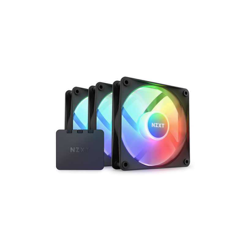 NZXT F120 RGB Core Triple Pack Carcasa del ordenador Ventilador 12 cm Negro 3 pieza(s)