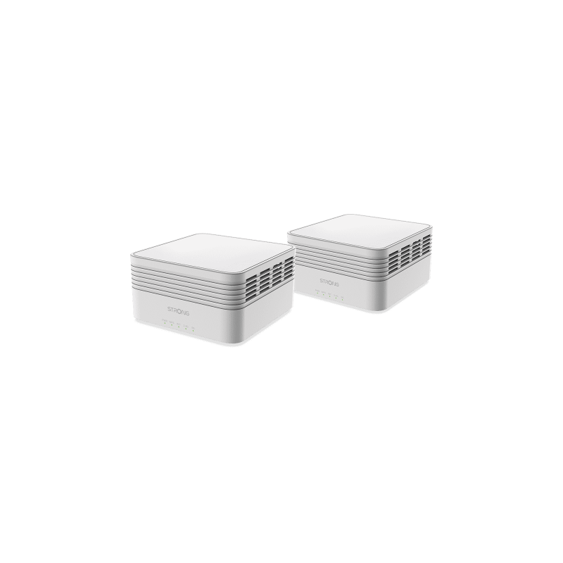 Strong MESHKITAX3000 sistema Wi-Fi Mesh (Wi-Fi en malla) Doble banda (2,4 GHz / 5 GHz) Wi-Fi 6 (802.11ax) Blanco 2 Interno