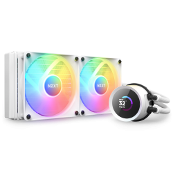NZXT Kraken 240 RGB Procesador Sistema de refrigeración líquida todo en uno 12 cm Blanco 1 pieza(s)