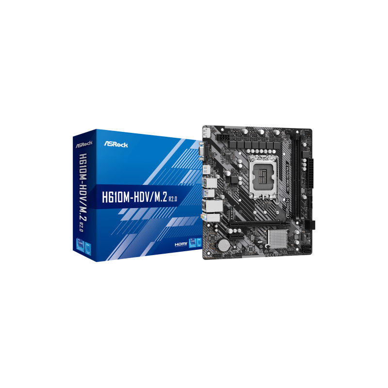 Asrock H610M-HDV/M.2 R2.0 Intel H610 LGA 1700 micro ATX