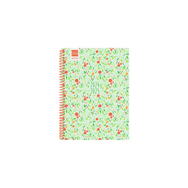 AGENDA ESCOLAR 2024-2025 4º 155X212 SEMANA VISTA HORIZONTAL DIVA FRUITS FINOCAM 536140325