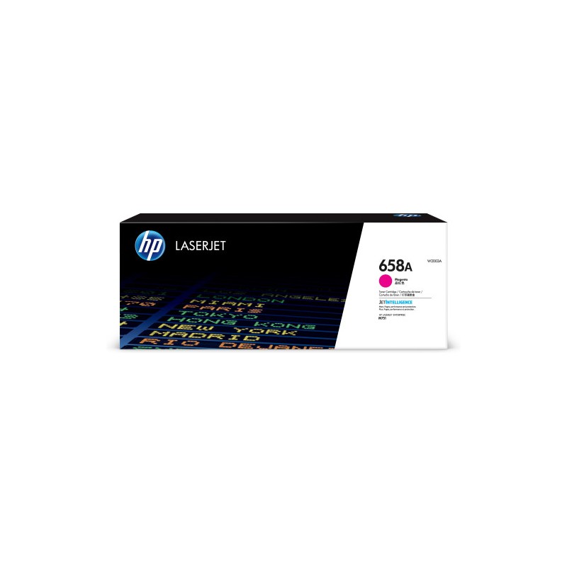HP Cartucho de tóner Original LaserJet 658A magenta