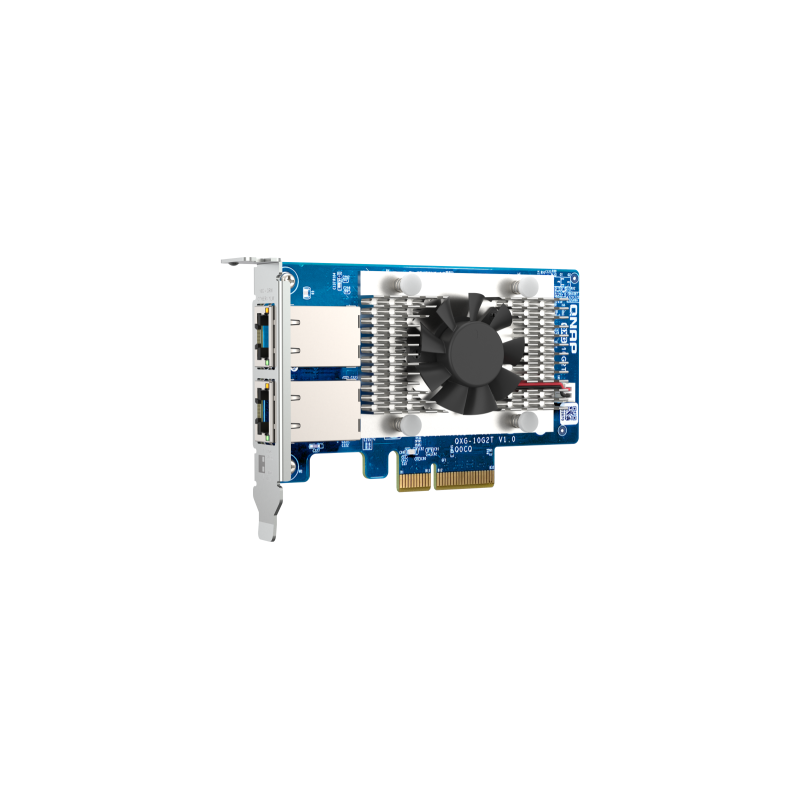QNAP QXG-10G2T adaptador y tarjeta de red Interno Ethernet 10000 Mbit/s