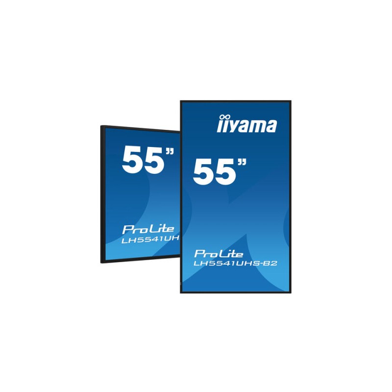 iiyama LH5541UHS-B2 pantalla de señalización 139,7 cm (55") LCD 500 cd / m² 4K Ultra HD Procesador incorporado Android 8.0 18/7