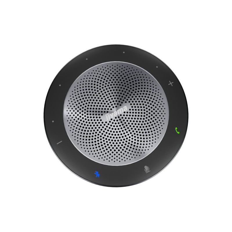 IIYAMA SPEAKER 360DEGREE, 6-ELEMENT MICROPHONE PICK-UP 5M RADIUS, INTELLIGENT NOISE REDUCTION AND ECHO CANCELLATION, BLUETOOTH W