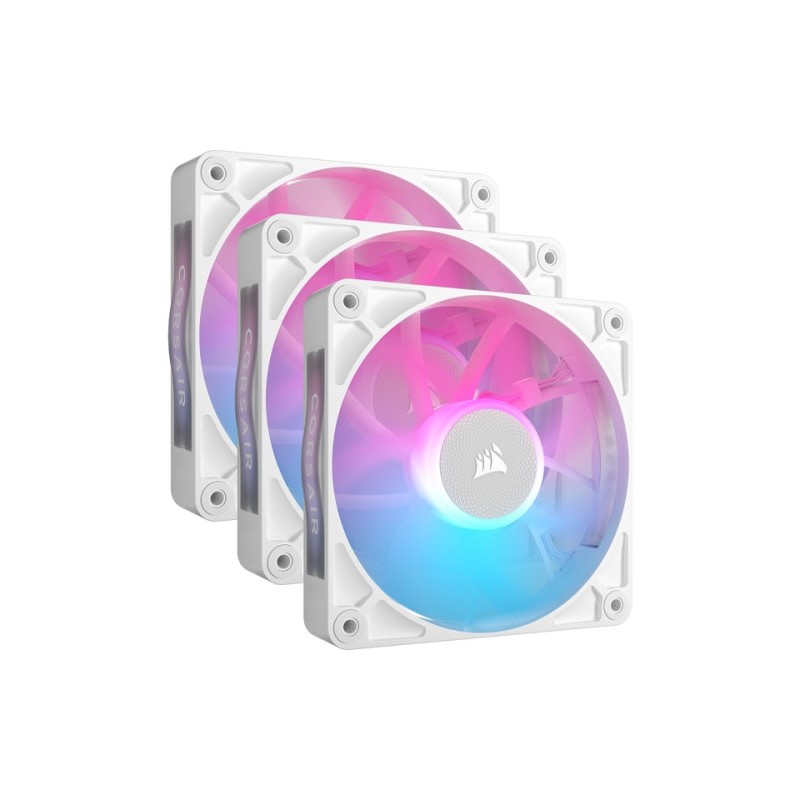 VENTILADOR CAJA CORSAIR RX RGB SERIES iCUE LINK RX120 RGB BLANCO TRIPLE PACK CO-9051022-WW