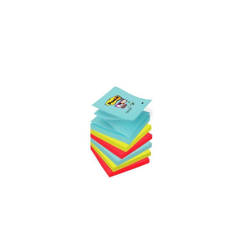 PACK 6 BLOCS 90 HOJAS Z-NOTES ADHESIVAS 76X76MM SUPER STICKY COLECCIÓN COSMIC R330-6SS-COS POST-IT 7100263209