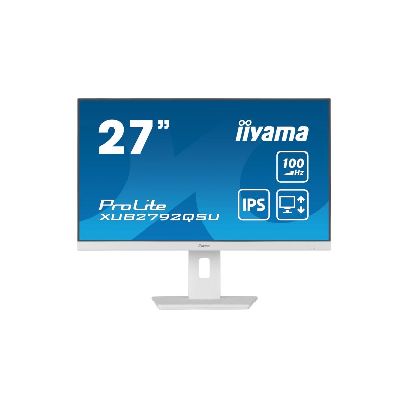 MONITOR IIYAMA 27"/2560 x 1440/3.7 MPX/WQHD/100Hz/250CD/16:9/HDMI/LED/BLANCO