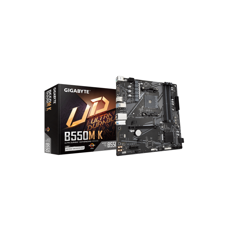 Gigabyte B550M K 1.0 placa base AMD B550 Zócalo AM4 micro ATX