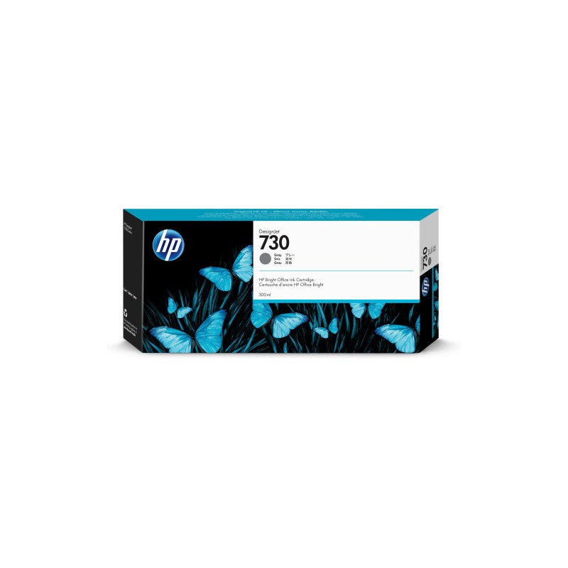 HP 730 TINTA GRIS 300ML (P2V73A)