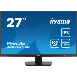 MONITOR IIYAMA 27" PROLITE XU2793HSU-B6, IPS, 100HZ, 1MS, USB, HDMI, DISPLAYPORT, ALT 2x2W, INCLI