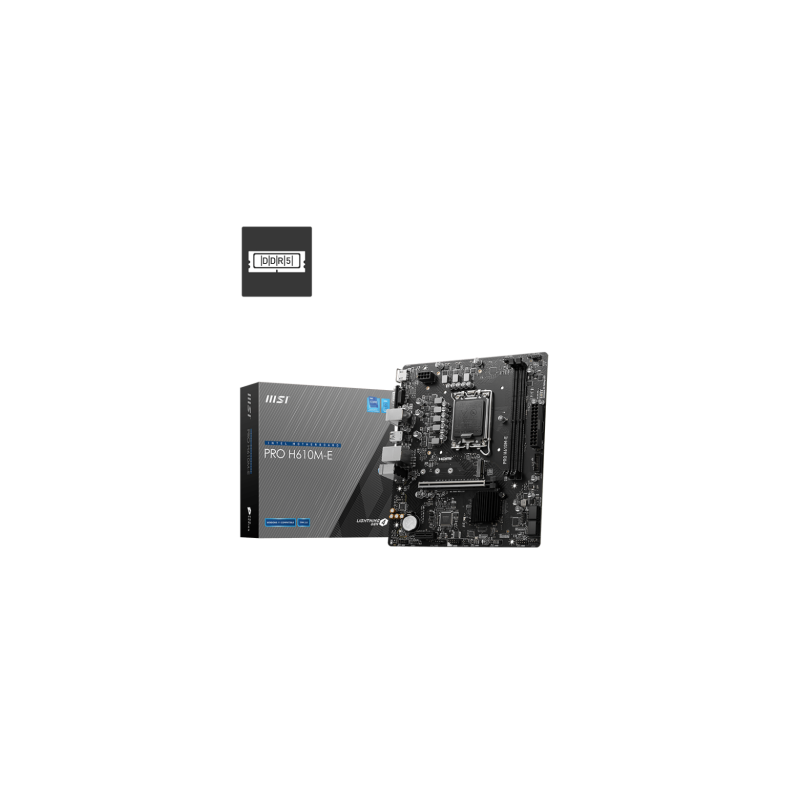 MSI PRO H610M-E Intel H610 LGA 1700 micro ATX