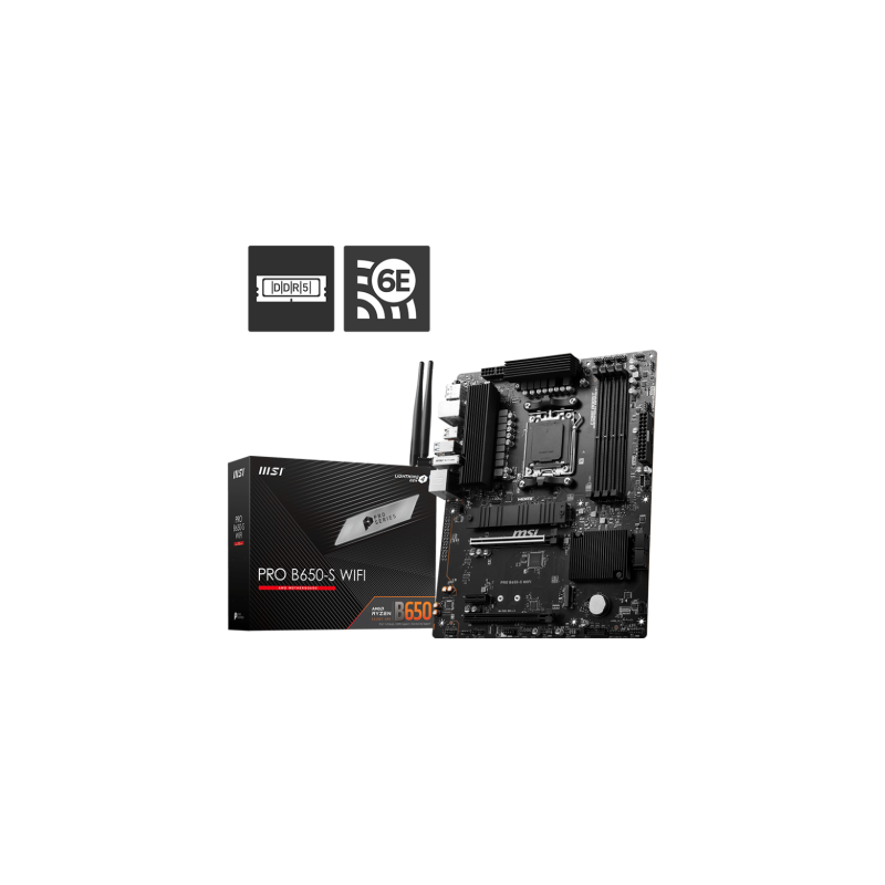MSI PRO B650-S WIFI placa base AMD B650 Zócalo AM5 ATX