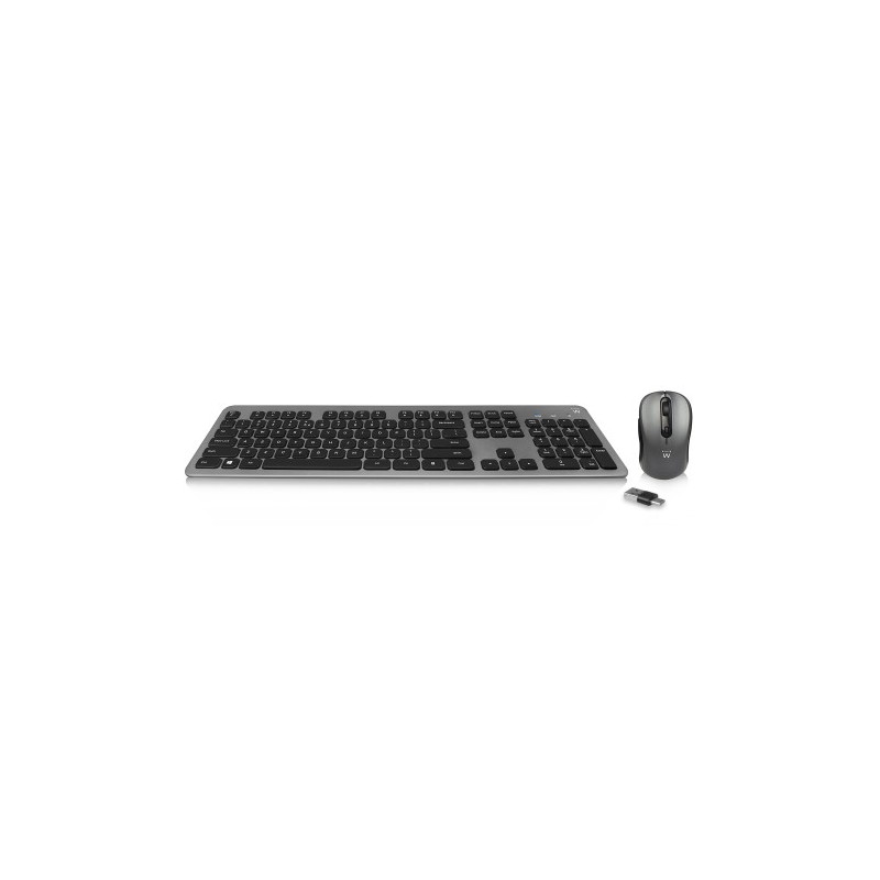 Ewent EW3272 teclado Ratón incluido RF inalámbrico QWERTY Español Negro