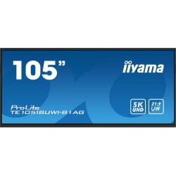 iiyama PROLITE Pizarra de caballete digital 2,74 m (108") LED Wifi 450 cd / m² 5K Ultra HD Negro Pantalla táctil Procesador inco