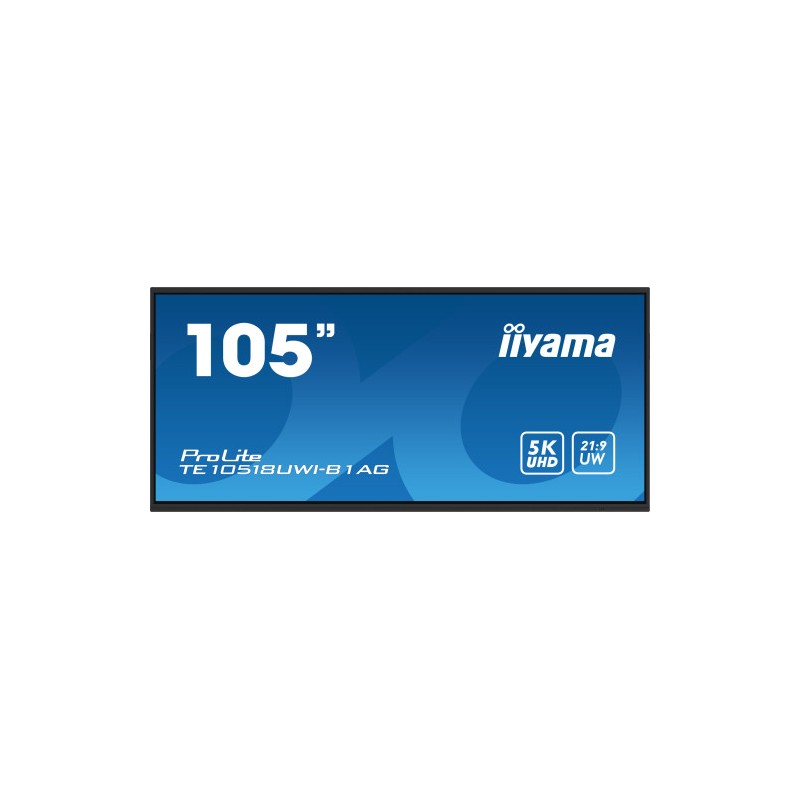 iiyama PROLITE Pizarra de caballete digital 2,74 m (108") LED Wifi 450 cd / m² 5K Ultra HD Negro Pantalla táctil Procesador inco