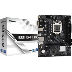 PLACA ASROCK H510M-HDV/M.2 SE,INTEL,1200,H470,2DDR4,64GB,VGA+DVI+HDMI,GBLAN,4SATA3,6USB3.2+M.2,MATX