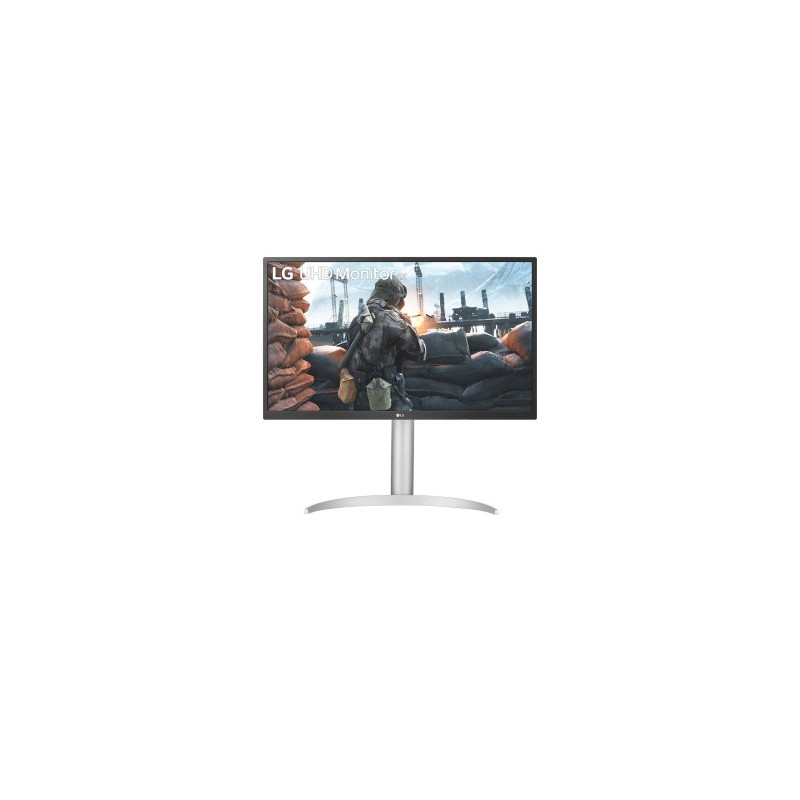 LG 27UP550P-W pantalla para PC 68,6 cm (27") 3840 x 2160 Pixeles 4K Ultra HD Plata, Blanco