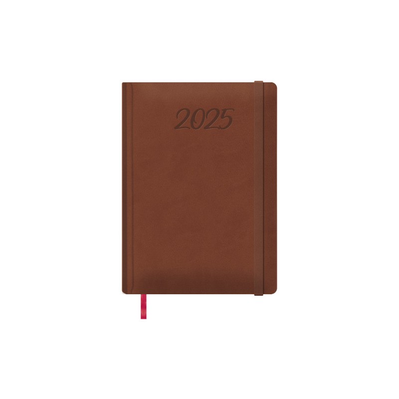 AGENDA 2025 MANAOS DÍA PÁGINA 17 X 24 CM. COLOR MARRÓN DOHE 12756 - 25