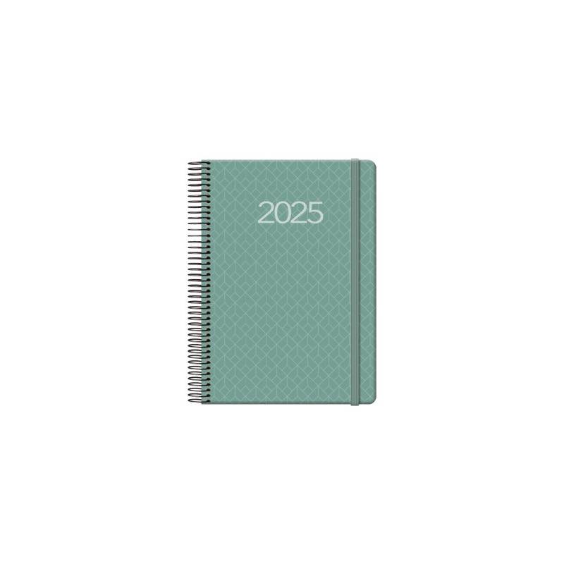 AGENDA 2025 NEWPORT DÍA PÁGINA 14 X 20 CM COLOR VERDE DOHE 12742 - 25