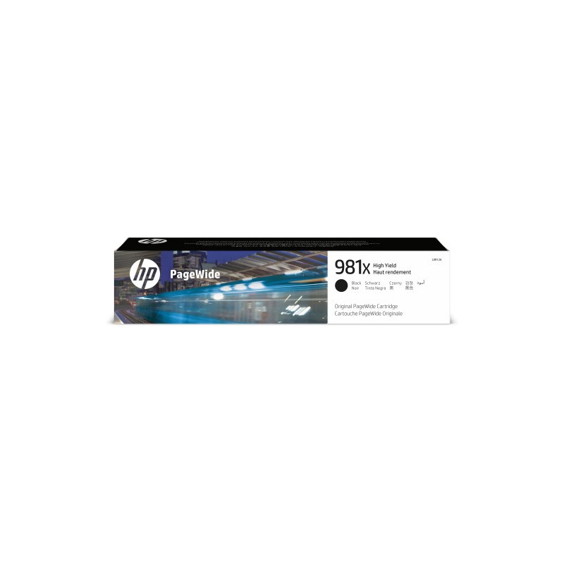 HP Cartucho original PageWide 981X negro de alto rendimiento