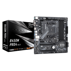 Asrock B450M Pro4 R2.0 AMD B450 Zócalo AM4 micro ATX