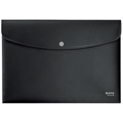 SOBRES POLIPROPILENO OPACO A4 CON BROCHE BOTON RECYCLE NEGRO LEITZ 46780095