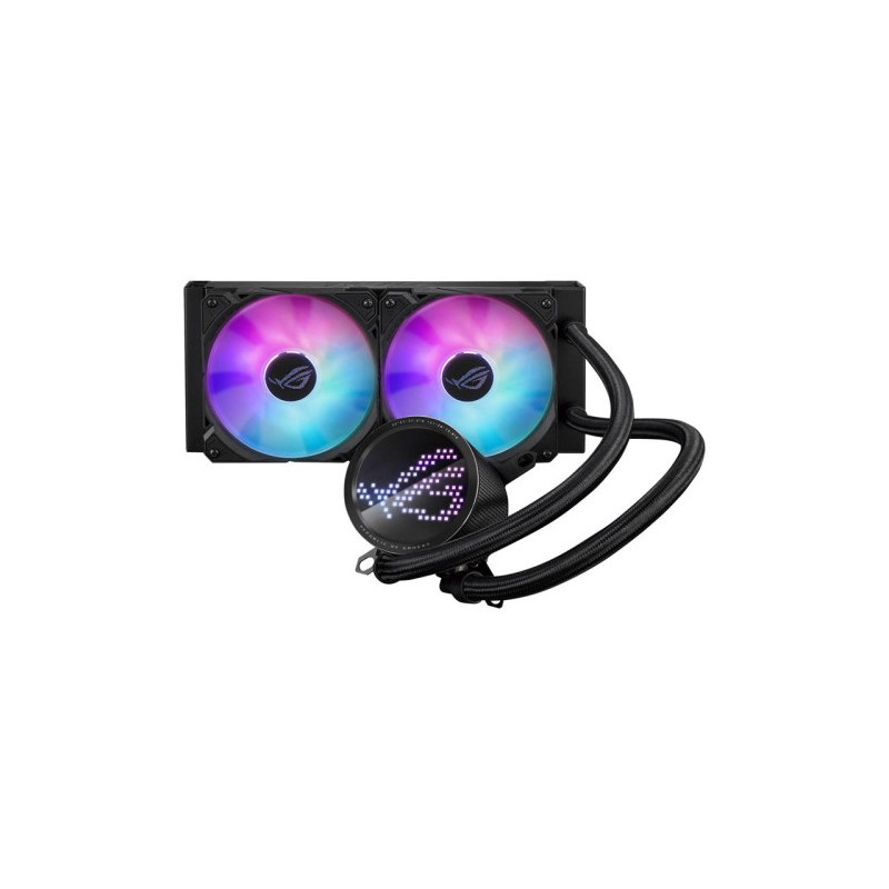 SISTEMA DE REFRIGERACION LIQUIDA ASUS PARA CPU ROG RYUO III 240 ARGB,OLED DE COLOR,AURA SYNC RGB,VENTILADORES DE RADIADOR ROG DE