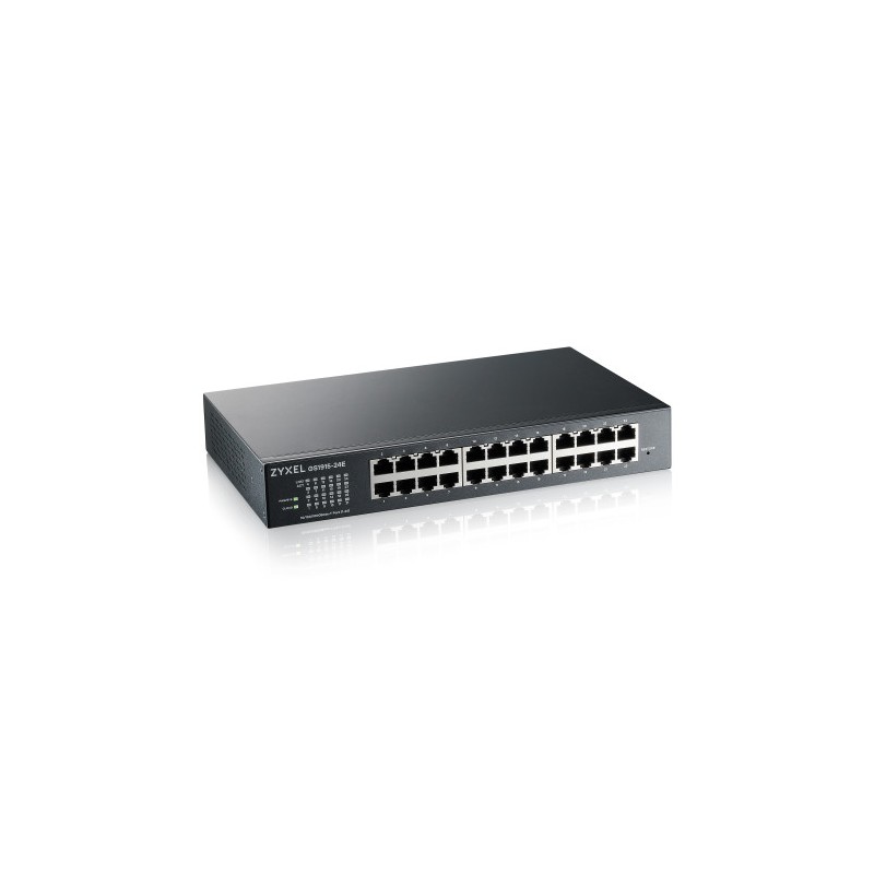 ZYZEL ZYXEL GS1915-24E, 24-PORT GBE SMART HYBRID MODE SWITCH, STANDALONE O NEBULAFLEX CLOUD, RACKMOUNT AND DESKTOP, SIN VENTILAD