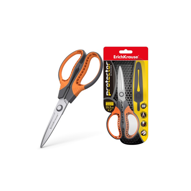 BLÍSTER TIJERAS PROTECTOR 16,5 CM ERICH KRAUSE 48056