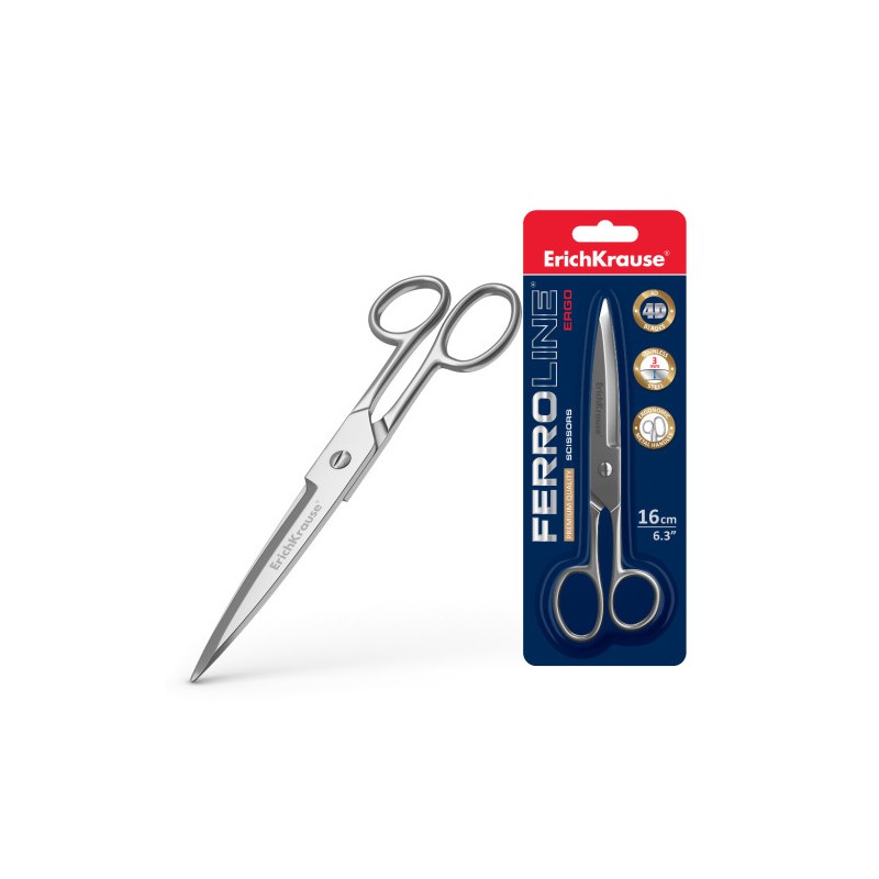 BLÍSTER TIJERAS FERRO 16 CM ERICH KRAUSE 14851