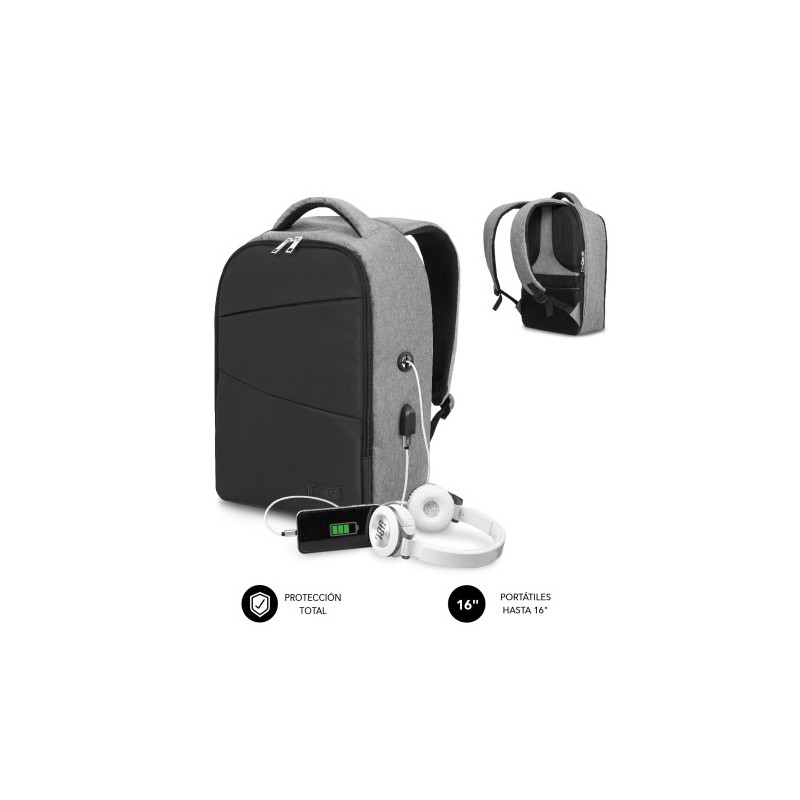 MOCHILA ANTIRROBO SECURE V2 AP ANTITHEFT BACKPACK 16" BLACK