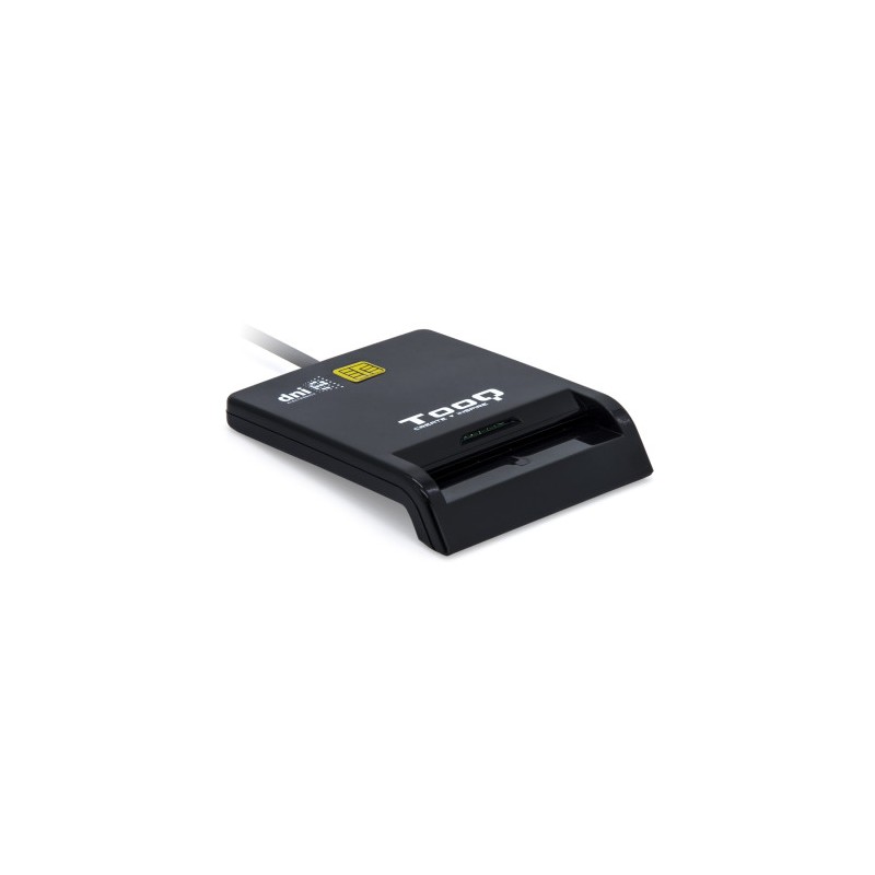 TooQ Lector de Tarjetas Inteligentes DNIe SIM USB-C, Negro