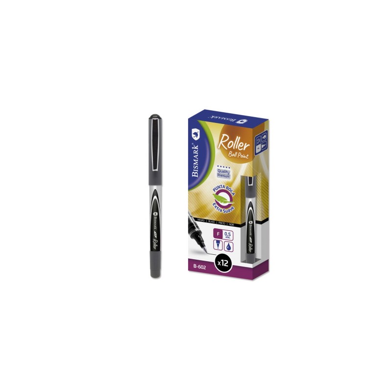 ROLLER PUNTA DE BOLA  B-602 0,5MM NEGRO BISMARK 326153