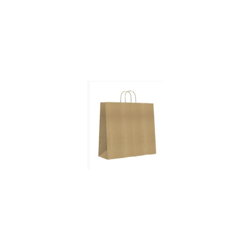 BOLSA PAPEL CON ASAS KRAFT MARRON S 24X10X32 CM BISMARK 329837