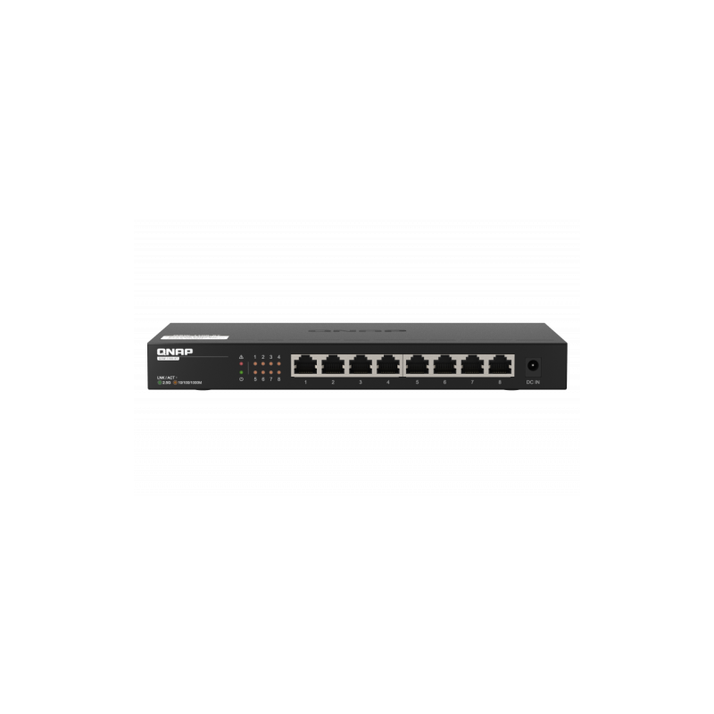 QNAP QSW-1108-8T switch No administrado 2.5G Ethernet (100/1000/2500) Negro