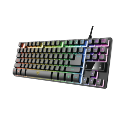 Trust GXT 833 Thado teclado USB Español Negro, Plata