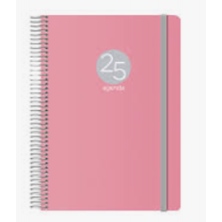 AGENDA 2025 MEMPHIS DÍA PÁGINA 15 X 21 CM MODELO ROSA DOHE 12688 - 25