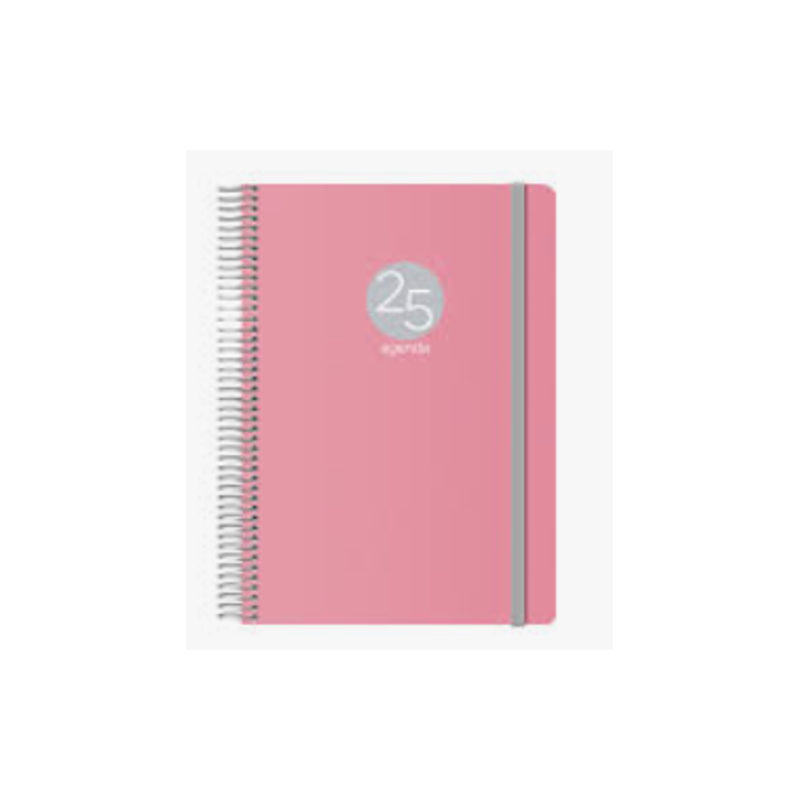 AGENDA 2025 MEMPHIS DÍA PÁGINA 15 X 21 CM MODELO ROSA DOHE 12688 - 25